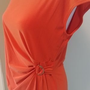 Melissa Paige petite burnt orange top.